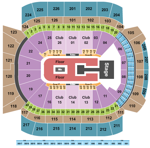 Climate Pledge Arena Dua Lipa Seating Chart